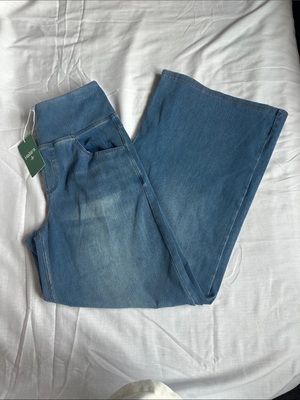 NWT Halara wide leg denim pants Small Petite